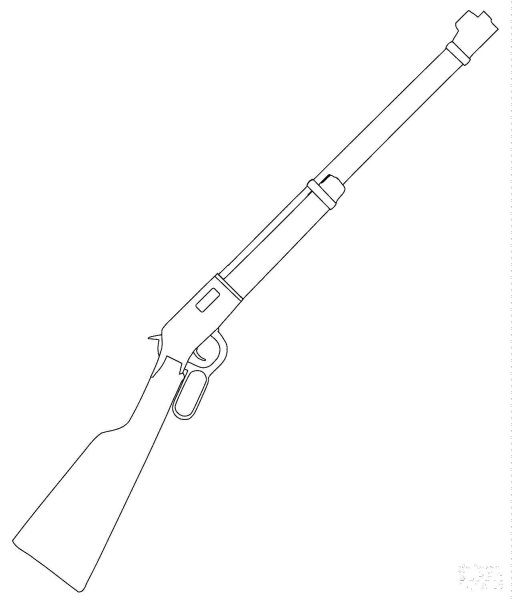 Раскраска ружье