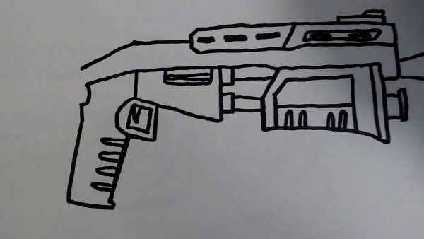 Нарисовать дробовик