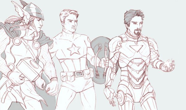 Мстители рисунки