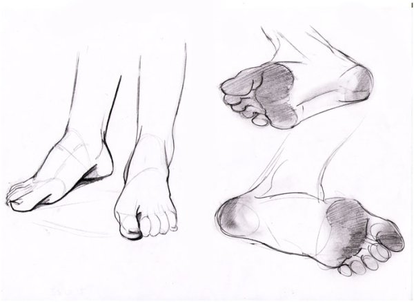 Ступни ног рисунок