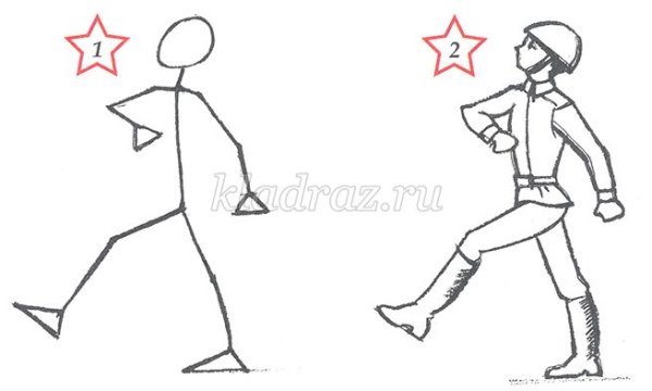 Пошаговое рисование танка для детей