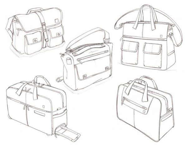 Мужские сумки скетч