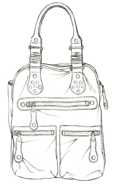 Сумка женская эскиз