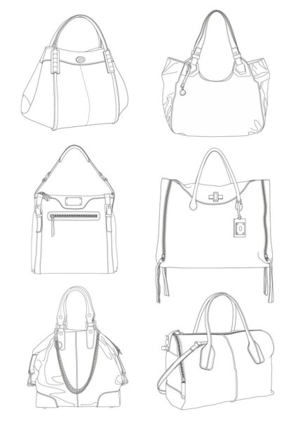 Дизайнерский эскиз сумки