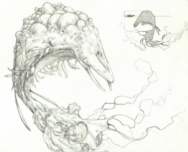 Левиафан карандашом