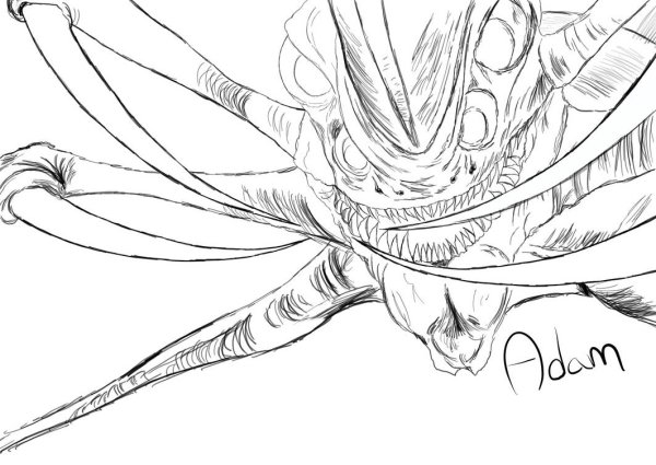 Раскраска Левиафан субнаутика