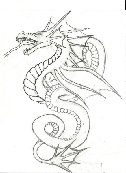 Левиафан тату эскиз