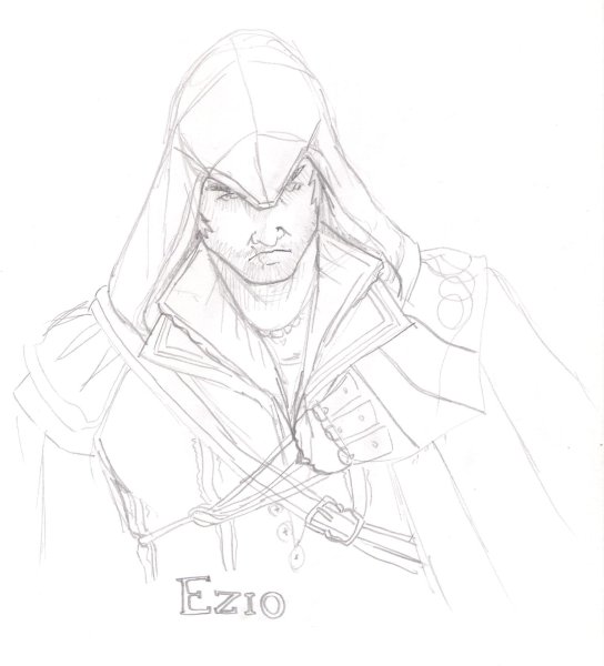 Рисунки ассасина Арно