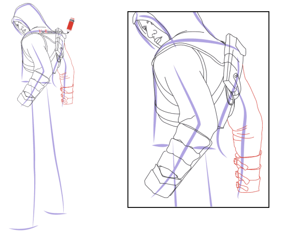 Как рисовать ассасина поэтапно