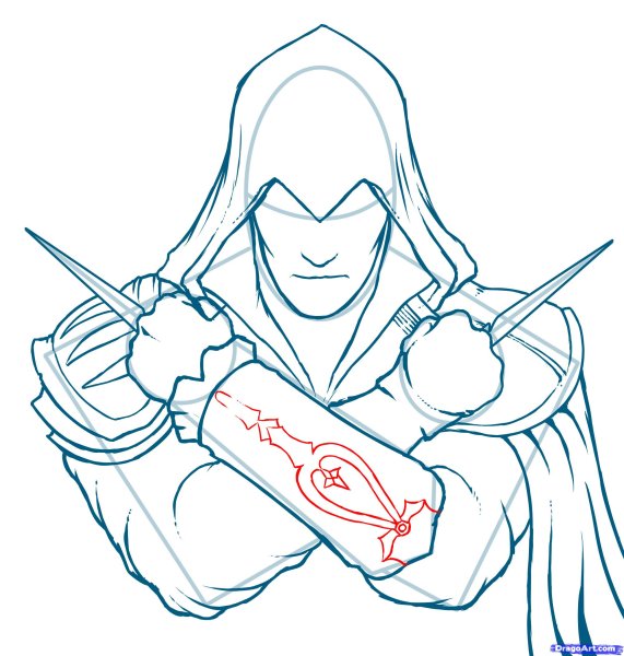 Ассасин Эдвард Кенуэй раскраска