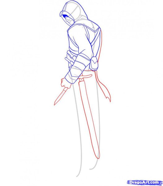 Части тела ассасина для рисуем мультфильмы