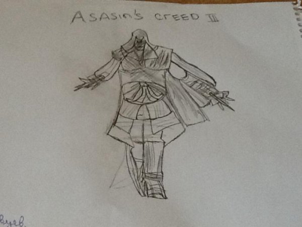 Ассасин Крид для срисовки