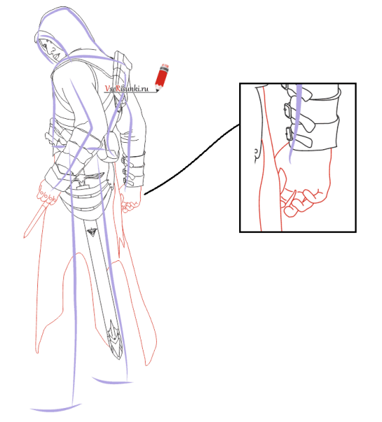 Раскраски ассасин Крид Эцио