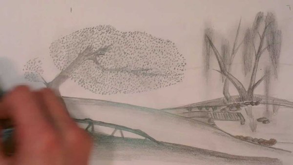 Пленэр гризайль