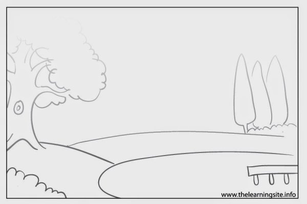 Построение композиции пейзажа