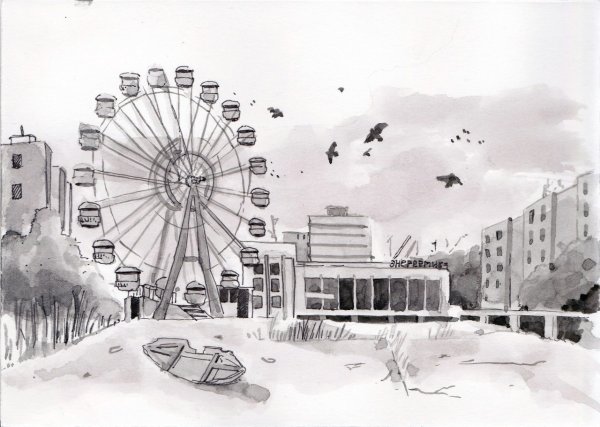 Чернобыль карандашом