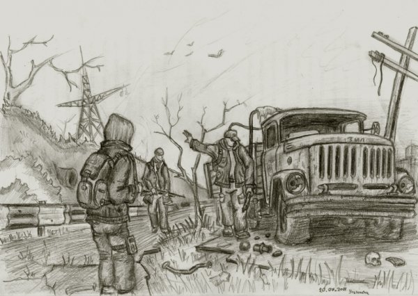 Рисунки по сталкеру