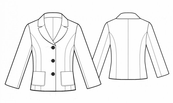 Макет жакета