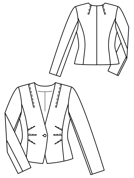Жакеты Бурда выкройки