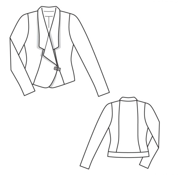 Выкройка пиджака Бурда