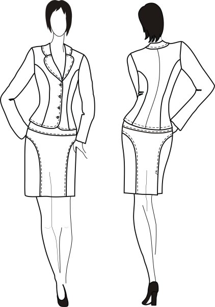 Нарисованный пиджак