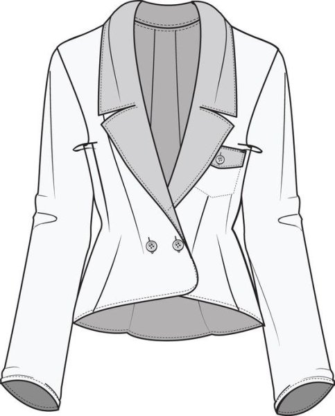 Нарисованный пиджак