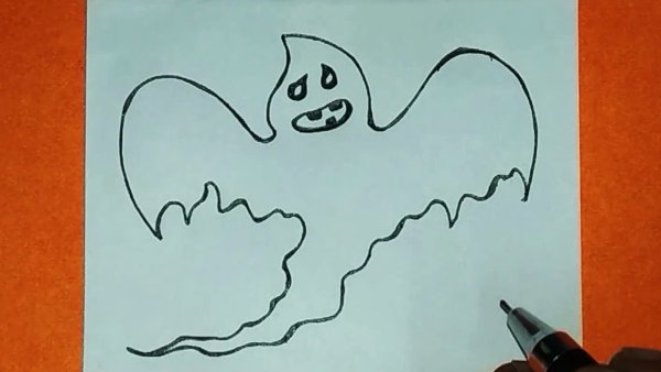 Раскраска жуткие привидения