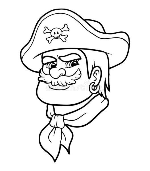 Пират рисунок поэтапно