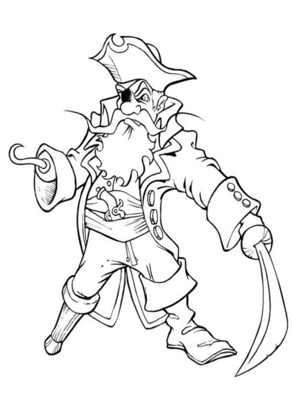 Раскраска пираты