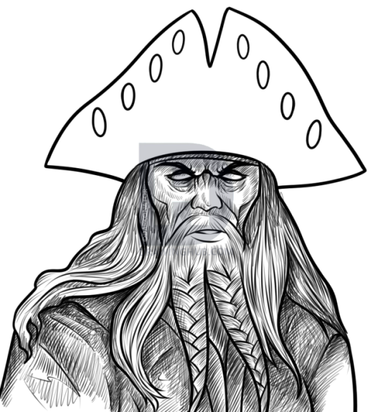 Как нарисовать пирата