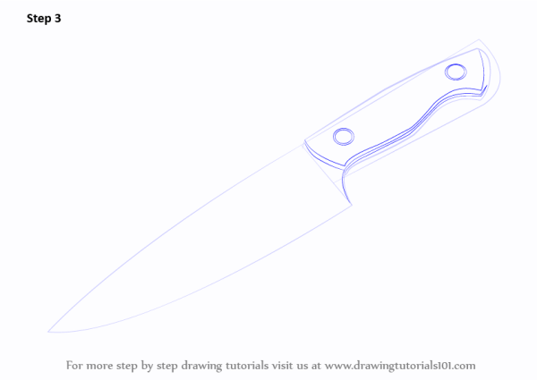 Референсы с ножом