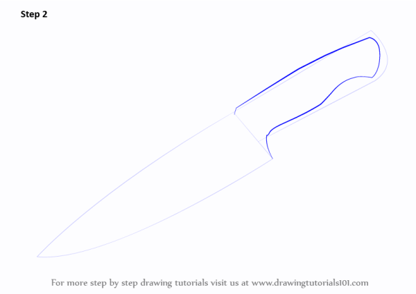 Складной нож эскиз
