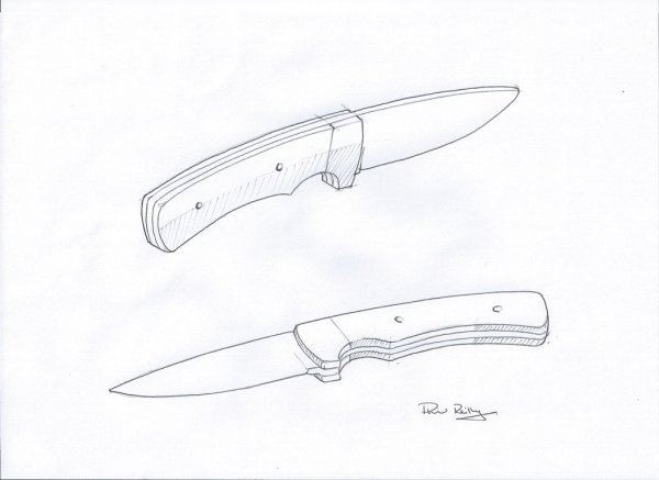 Рисунок кинжал поэтапно