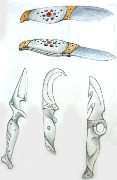 Эскизы ножей