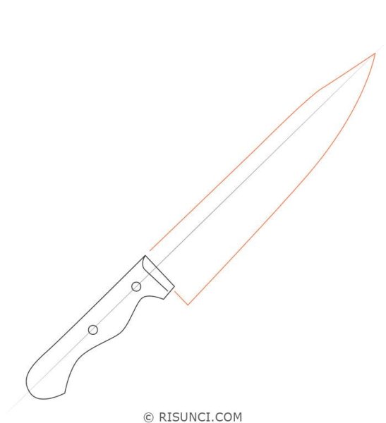 Эскиз рукояти ножа