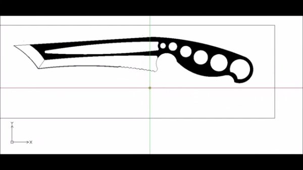 Крутой нож карандашом