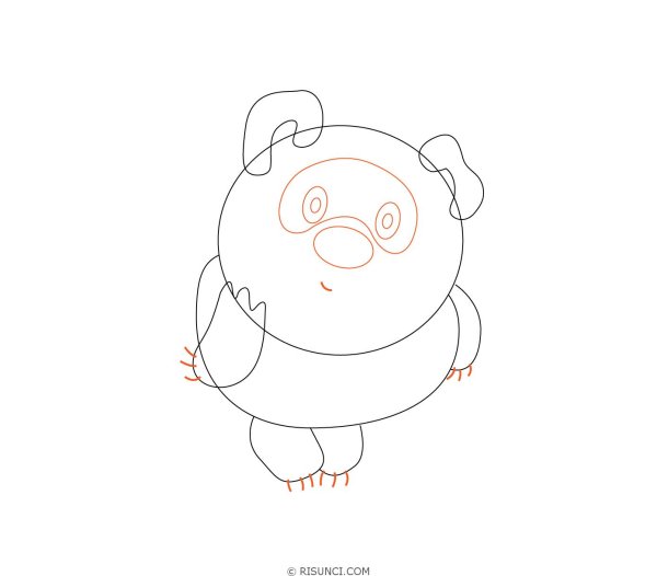 Как нарисовать Винни пуха