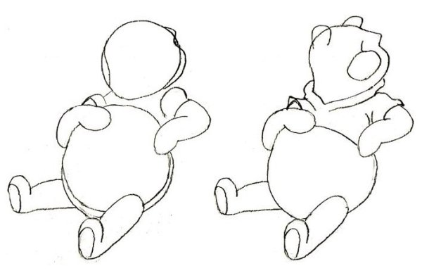 Винни пух пошаговое рисование