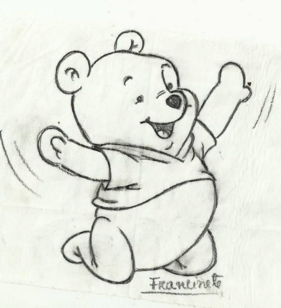 Рисунки для срисовки Винни пух