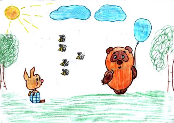 Иллюстрация к сказке Винни пух