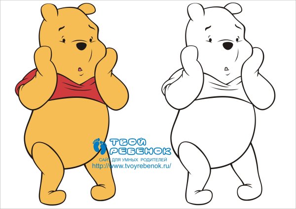 Осевая симметрия Винни пух