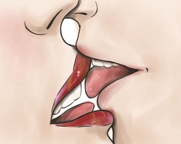 Французский поцелуй техника