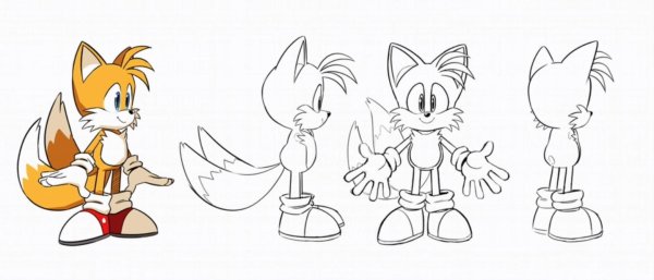 Референс Тейлза Соник