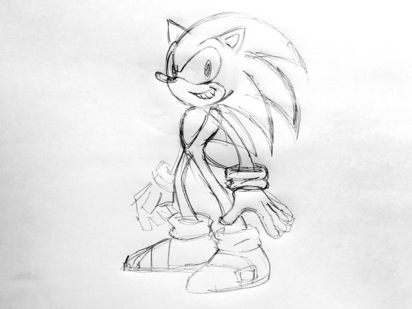 Соник и Тейлз для срисовки