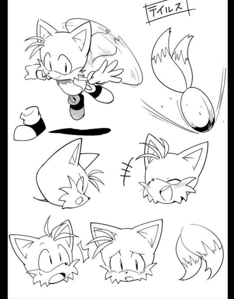 Скетчи Соника и Тейлза