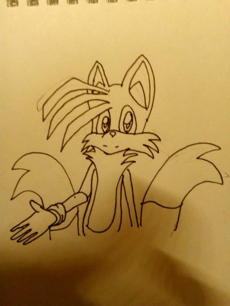 Тейлз рисовать пошагово