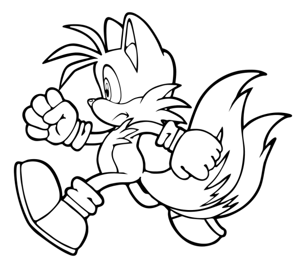 Соник и Тейлз раскраска