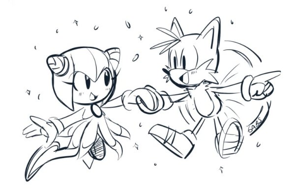 Тейлз для срисовки