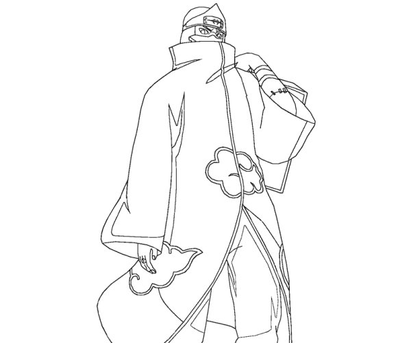 Раскраски Акацуки Какузу