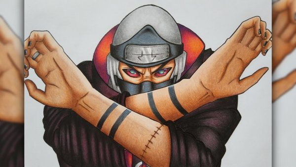 Какузун Акацуки черно белый